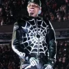 Chris Brown R&B Tour 2026 Spider-Man Leather Jacket