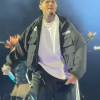Chris Brown R&B Tour Adidas x Chavarria Cargo Track Jacket In Black