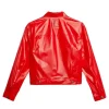 Christian Siriano TV Series Project Runway 2026 Red PU Jacket Back
