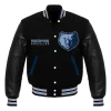 Concepcion Memphis Grizzlies Black Wool Varsity Jacket Style 2