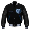 Concepcion Memphis Grizzlies Black Wool Varsity Jacket Style 3