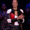 Corinne-Foxx-Beat-Show-Black-and-White-Leather-Jacket