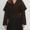Country Road Soft Waterfall Belt Jacket