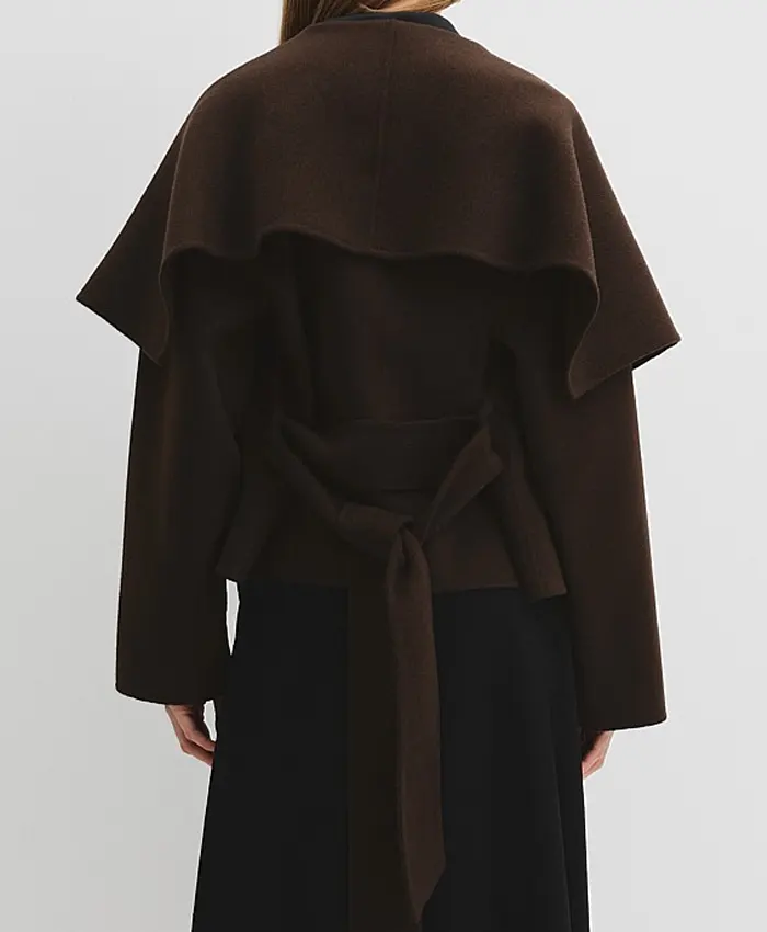 Country Road Soft Waterfall Wool Jacket For Womens