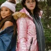 Couples Weekend Alexandra Daddario Pink Parka Jacket