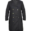 DCI Ellis Tv Series Ellis Black Wool Long Coat