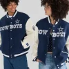 Dallas Cowboys Navy & White Bomber Jacket
