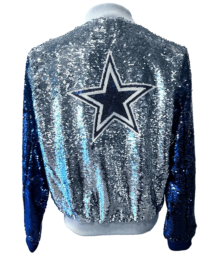 Dallas Cowboys Sequin Jacket Back