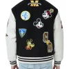 Deals On Disney Mickey Mouse Logo Letterman Varsity Jacket
