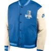 Detroit Lions Nike Blue Cream Bomber Jacket