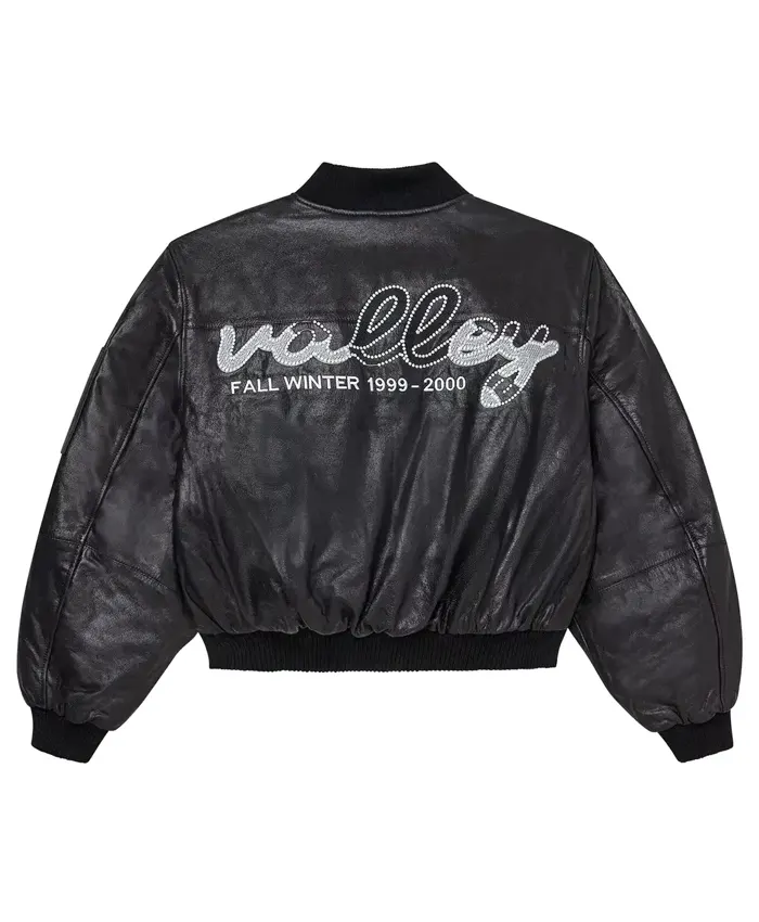 Dillon Brooks Footprint Center Phoenix 2026 Dillon Brooks Black Leather Bomber Jacket Back View