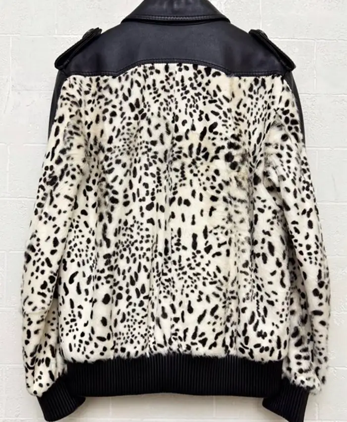 Dior x Homme FW05 Dalmatian White and Black Fur Jacket On Sale
