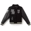 Disney x Formula 1 Minnie Mouse Black Varsity Jacket