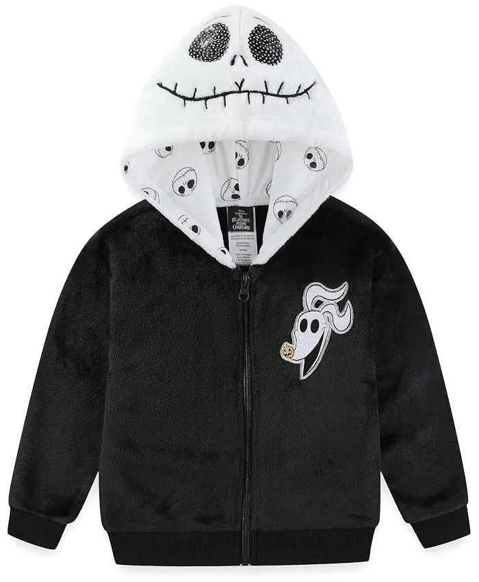 Disney x Nightmare Before Christmas Jack Skellington Fleece Jacket