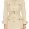 Erica Wark The Social 2026 Military Beige Belted Suit Jacket