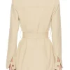 Erica Wark The Social 2026 Military Beige Belted Suit Jacket Back View