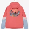 Est 1928 Disney Mickey Mouse Retro Colorblock Hooded Windbreaker Jacket