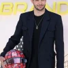 Esteban Ocon Movie Spider-Man Brand New Day Premiere 2026 Black Double Breasted Blazer Front