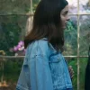 Eve Ryan Movie Boulevard 2026 Hasley Weigel Blue Cropped Denim Jacket Side View