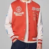F1 Heritage Red Varsity Jacket Mens