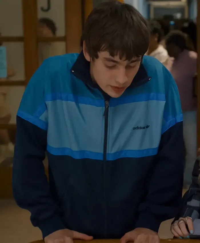 Finding Emily 2026 Spike Fearn adidas Blue Track Jacket