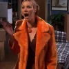 Friends S05 Lisa Kudrow Orange Fur Coat