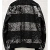Get the Dior Homme AW07 Navigate Sequin Striped Wool Bomber Jacket On Sale