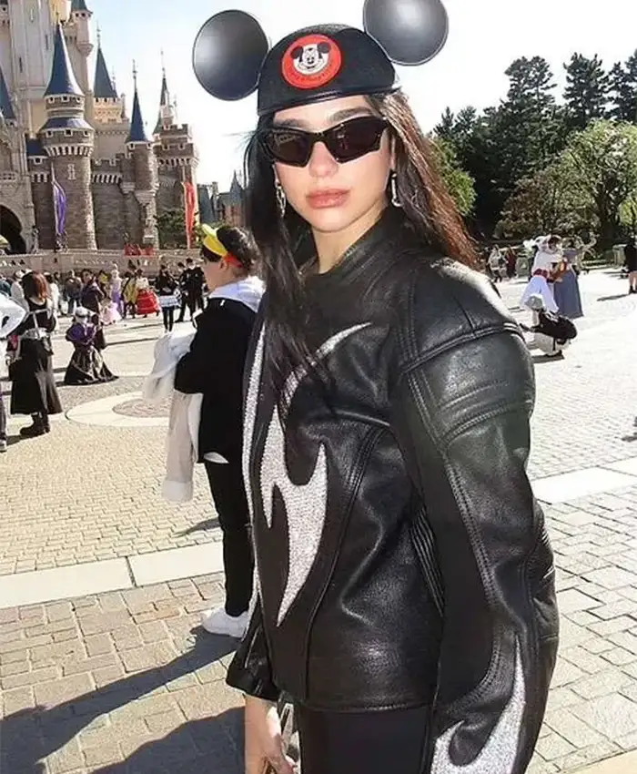 Grab the Dua Lipa World Tour Black Leather Jacket On Sale