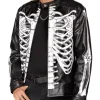 Halloween Adult Skeleton Leather Jacket