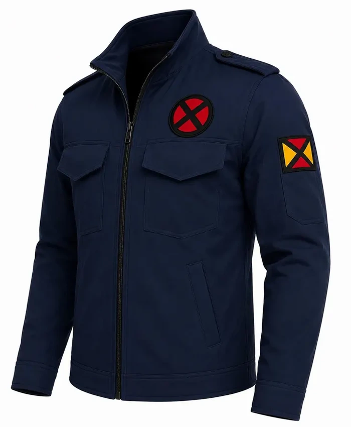 Halloween-Classic-Professor-X-Navy-Blue-Mutant-Academy-Costume-Jacket-Left