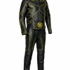 Halloween X-Men Wolverine Black Leather Motorcycle Costume Suit