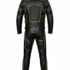 Halloween X-Men Wolverine Black Leather Motorcycle Costume Suit Back