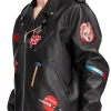 Halloween x Chucky Good Guys Black Biker Leather Jacket Shop now