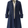 Halloween x Pirate Wool Swashbuckler Trench Coat On Sale Blue