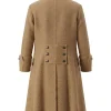 Halloween x Pirate Wool Swashbuckler Trench Coat On Sale Tan Back