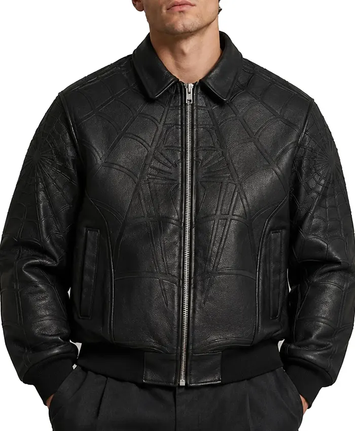 Halloween x Spider-Man Brand New Day Black Leather Jacket