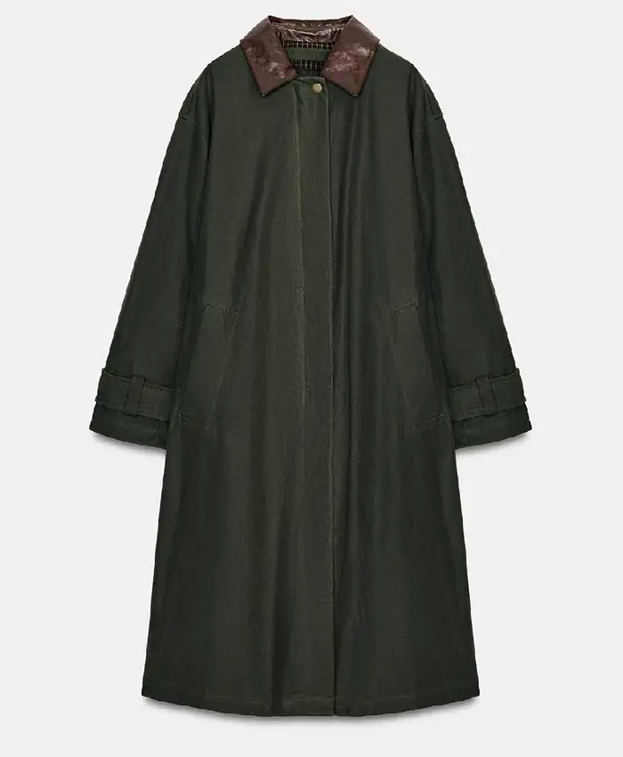 Hannah Waddingham TV Series Ride or Die 2026 Black Trench Coat