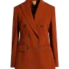 Hannah Waddingham TV Series Ted Lasso S04 Brown Double Breasted Blazer