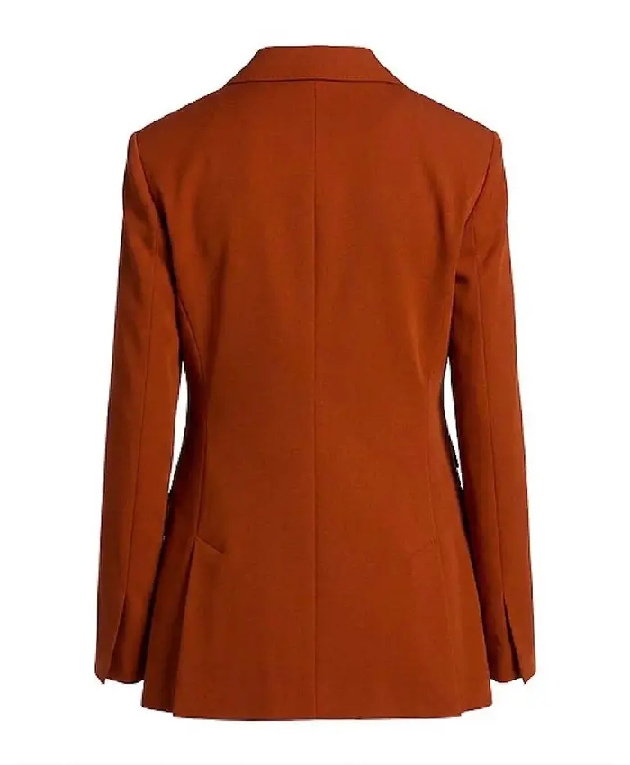 Hannah Waddingham TV Series Ted Lasso S04 Brown Double Breasted Blazer Back View