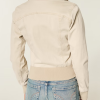 Hollister Women's Twill ZIP Up Jacket Back