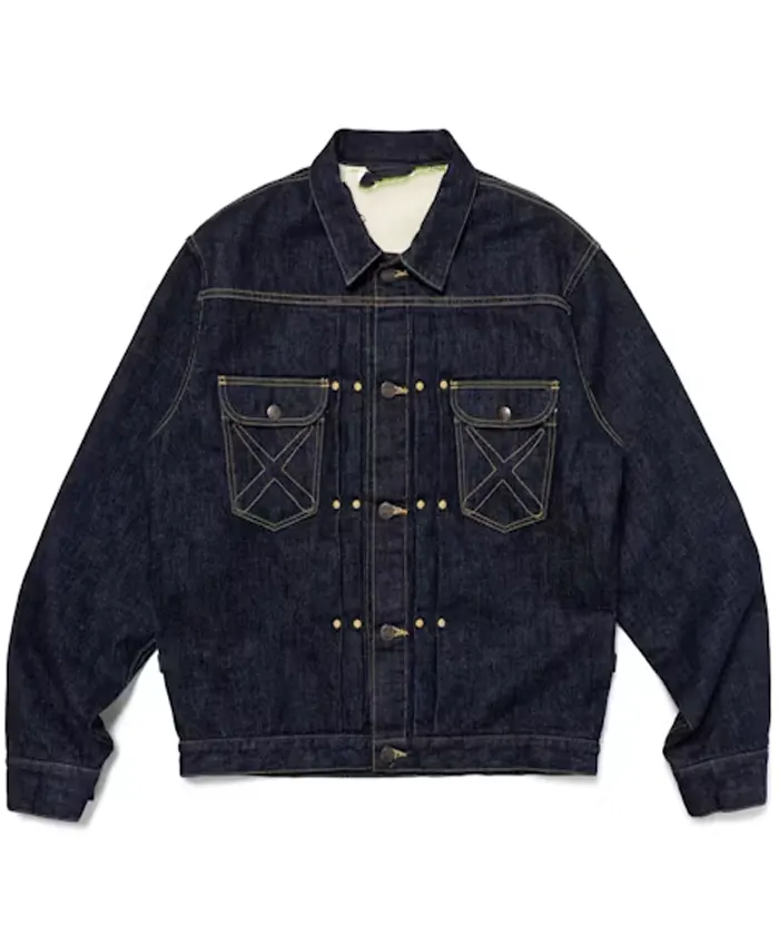 Human Made x KAWS Denim Work Jacket Front View