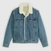 Jack Innanen TV Series Adults 2026 Paul Baker Sherpa Blue Denim Trucker Jacket