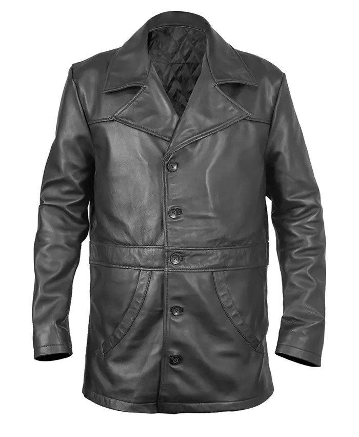 James Franco The Deuce Leather Jacket Front