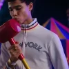 James Majoos TV Series Heartbreak High 2026 Darren Rivers White Cropped Jacket Front