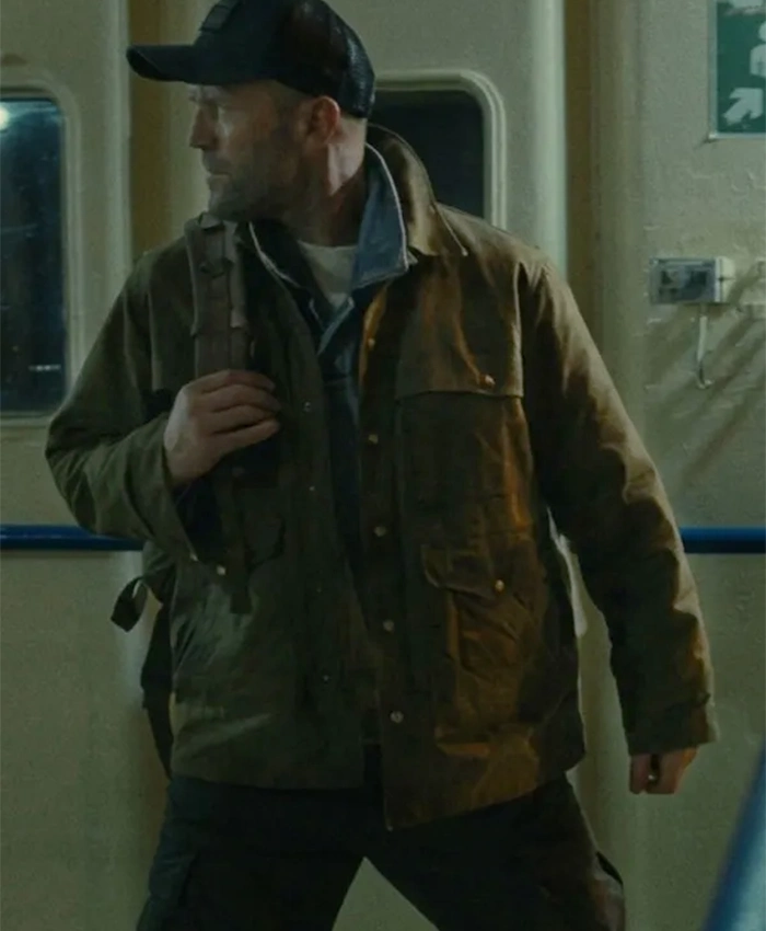 Jason Statham Movie Mutiny 2026 Cole Reed Brown Cotton Jacket