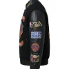 New York Knicks 2026 NBA Champions wool leather varsity jacket with embroidered detailing