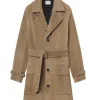 Jessica Alba TV Series Honest Renovations 2026 Brown Suede Trench Coat