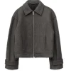 Jessica Alba TV Series Honest Renovations 2026 Grey Wool Jacket