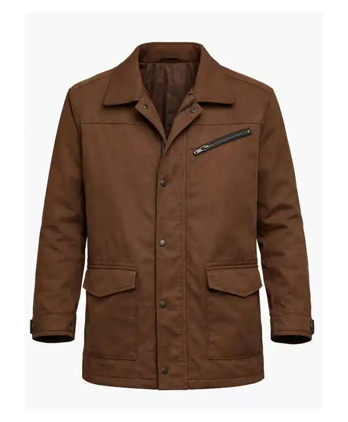 Jimmi Simpson TV Series Dark Matter 2026 Ryan Holder Brown Cotton Jacket