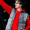 Joe Keery Outside Land Concert 2026 Grey Vest Front View